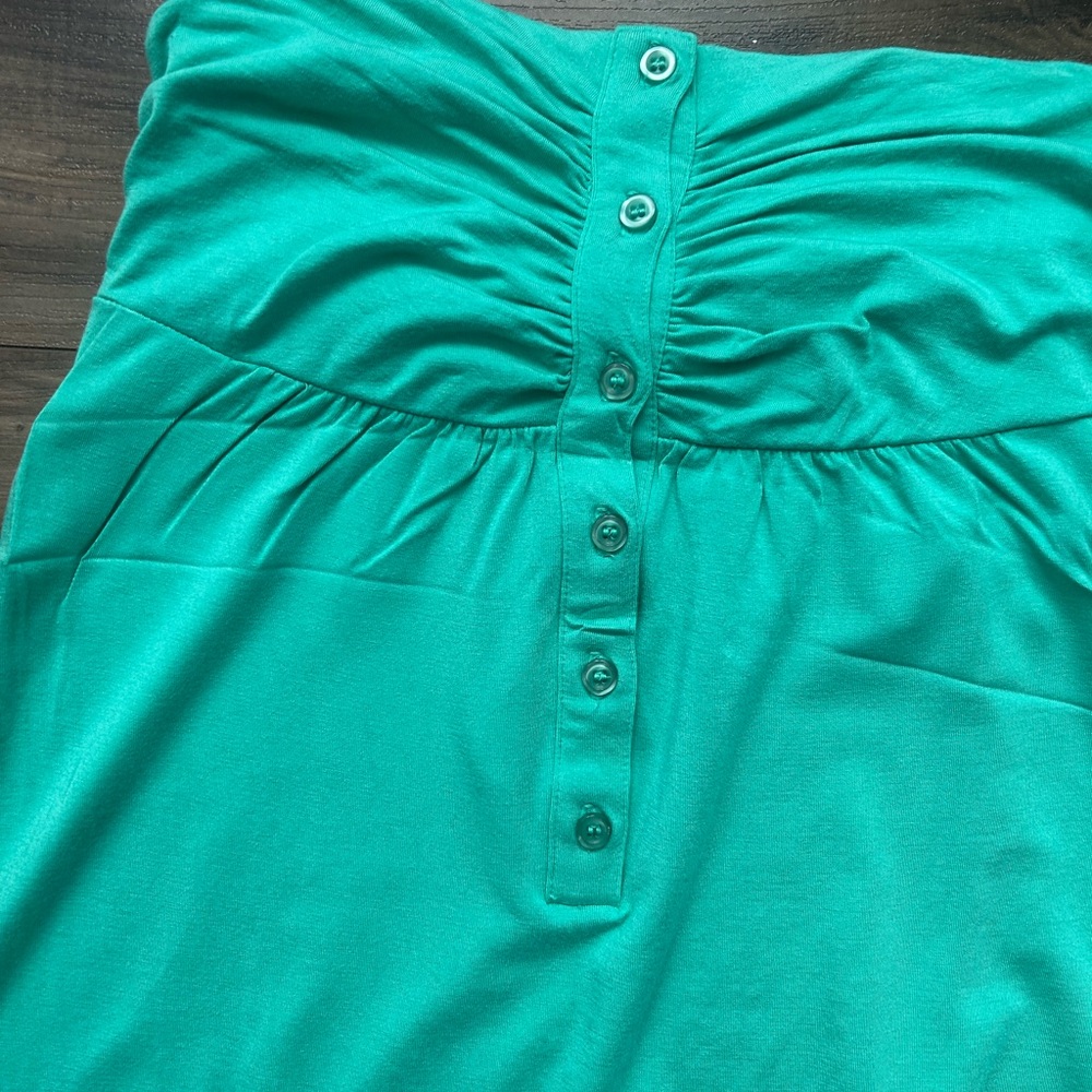 Garage Turquoise Sleeveless Dress - Picture 3 of 5